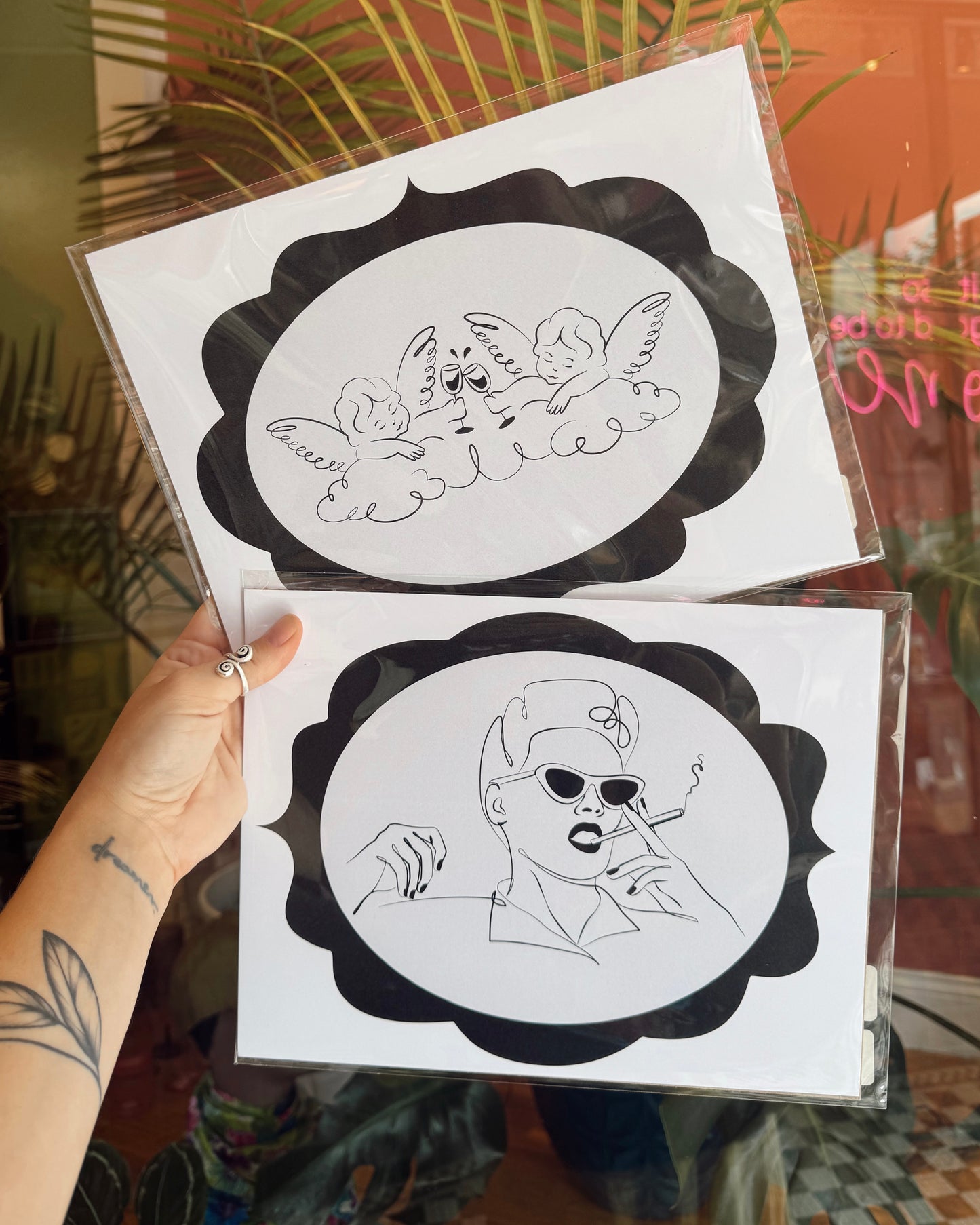 Black & White Frame Doodles
