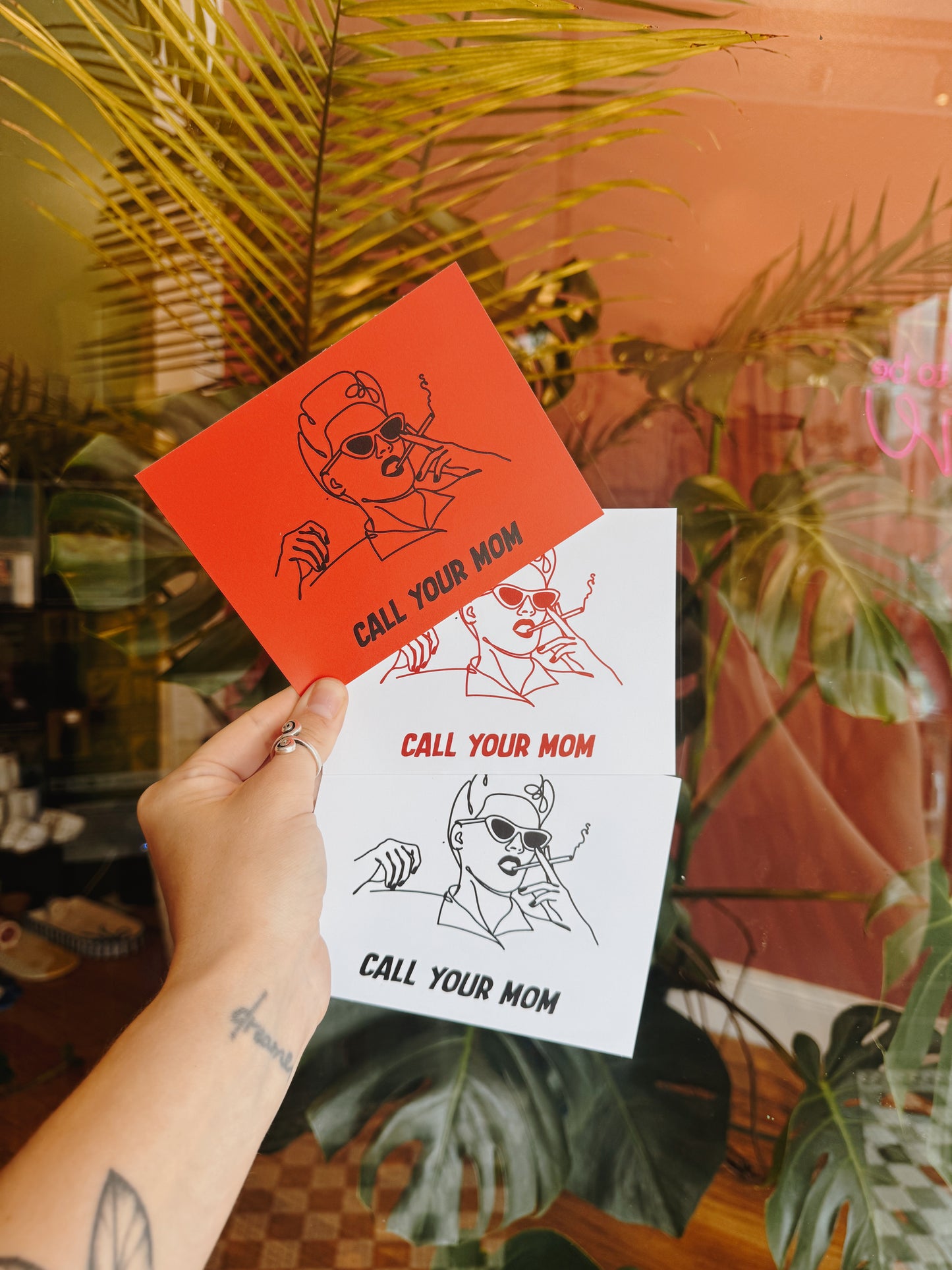 Call Your Mom Lady Postcards