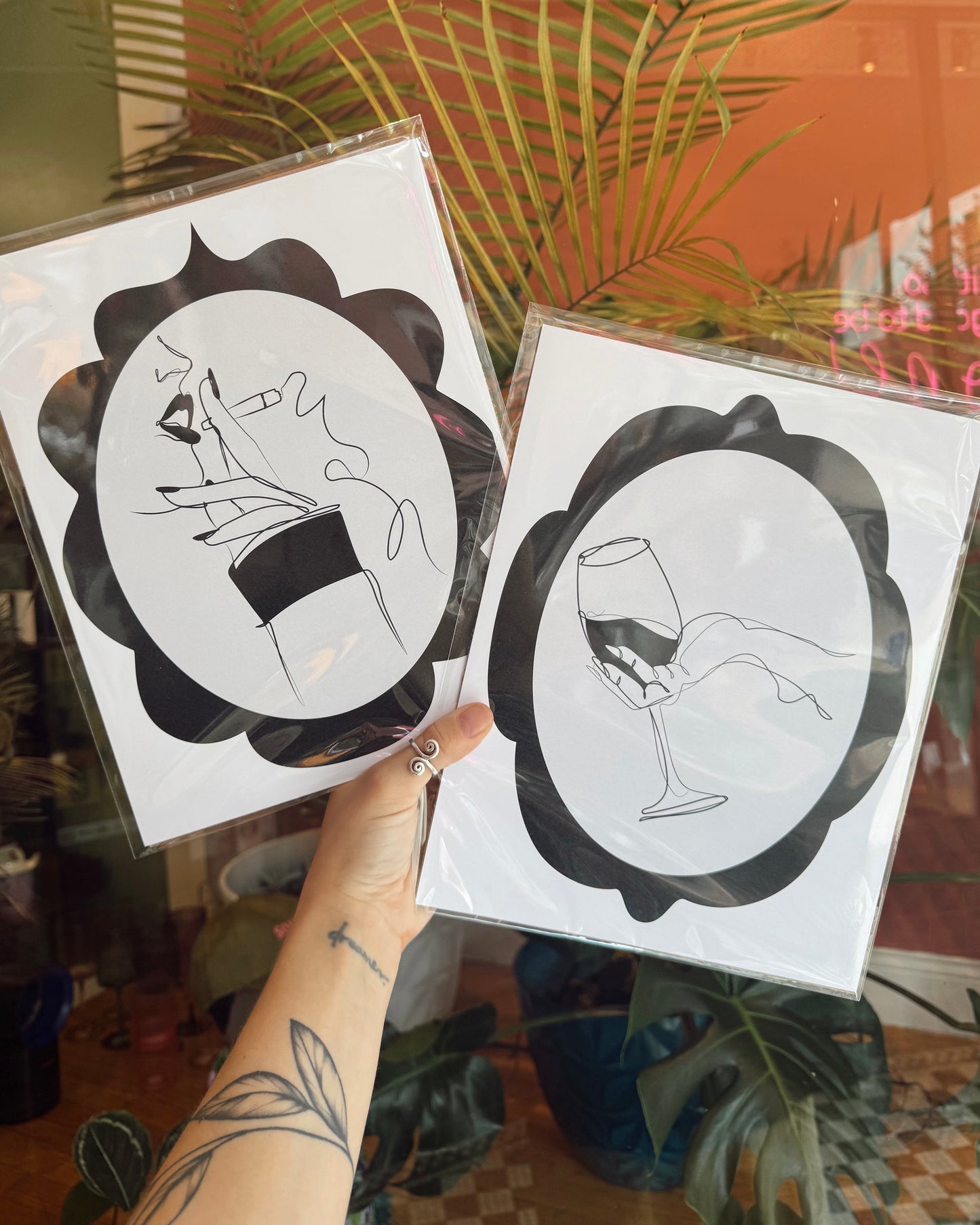 Black & White Frame Doodles
