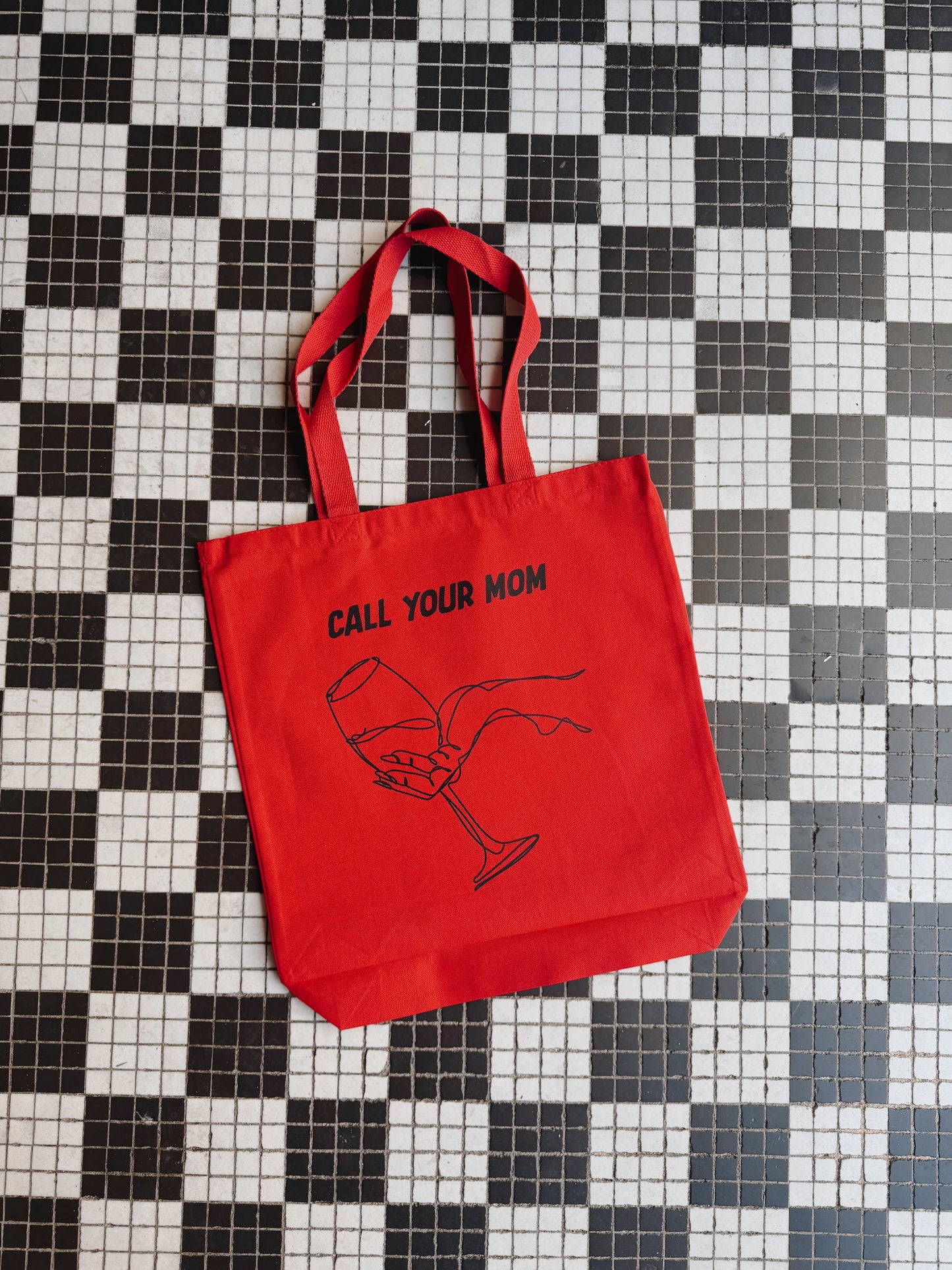 Call Your Mom Wine Tote