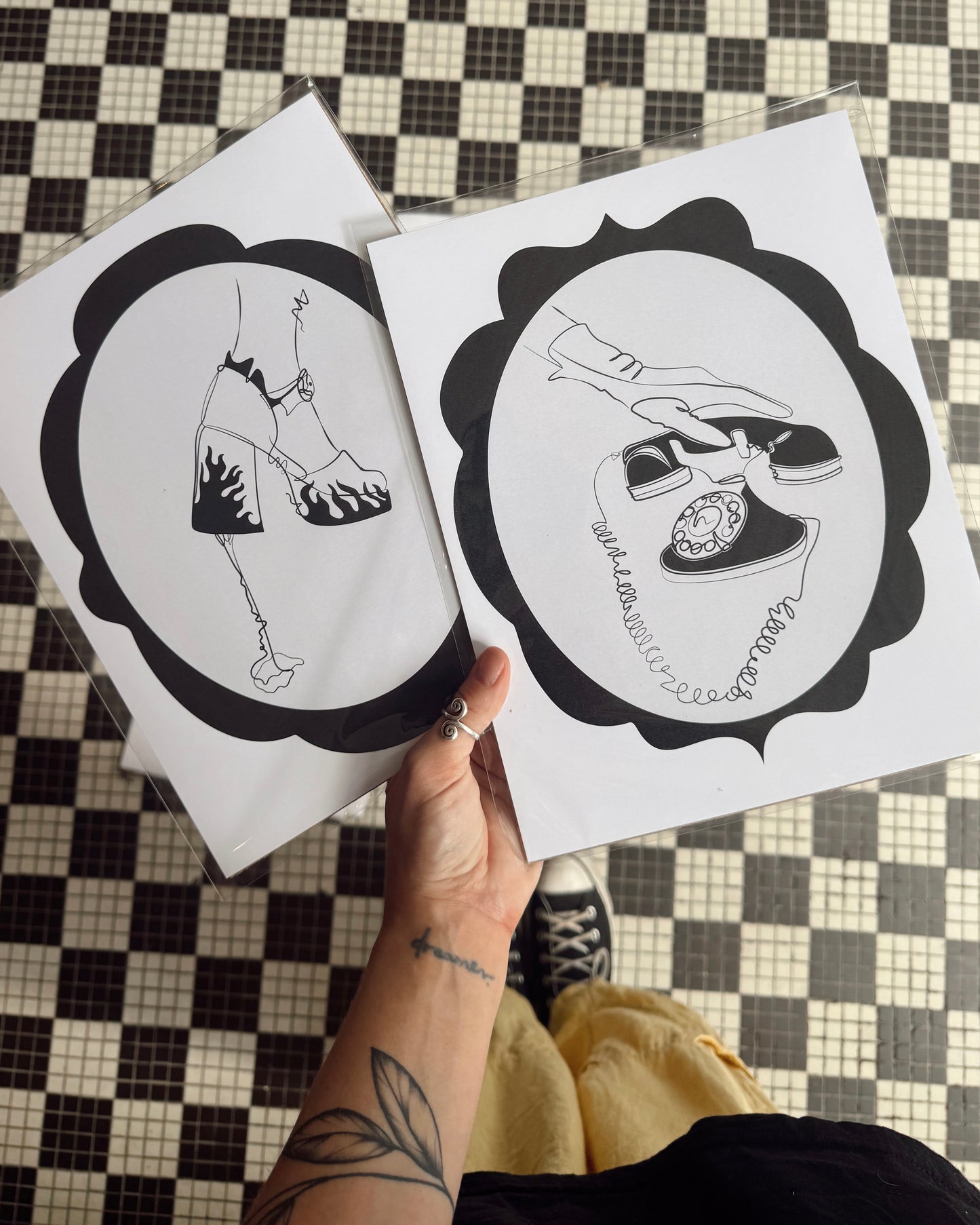 Black & White Frame Doodles
