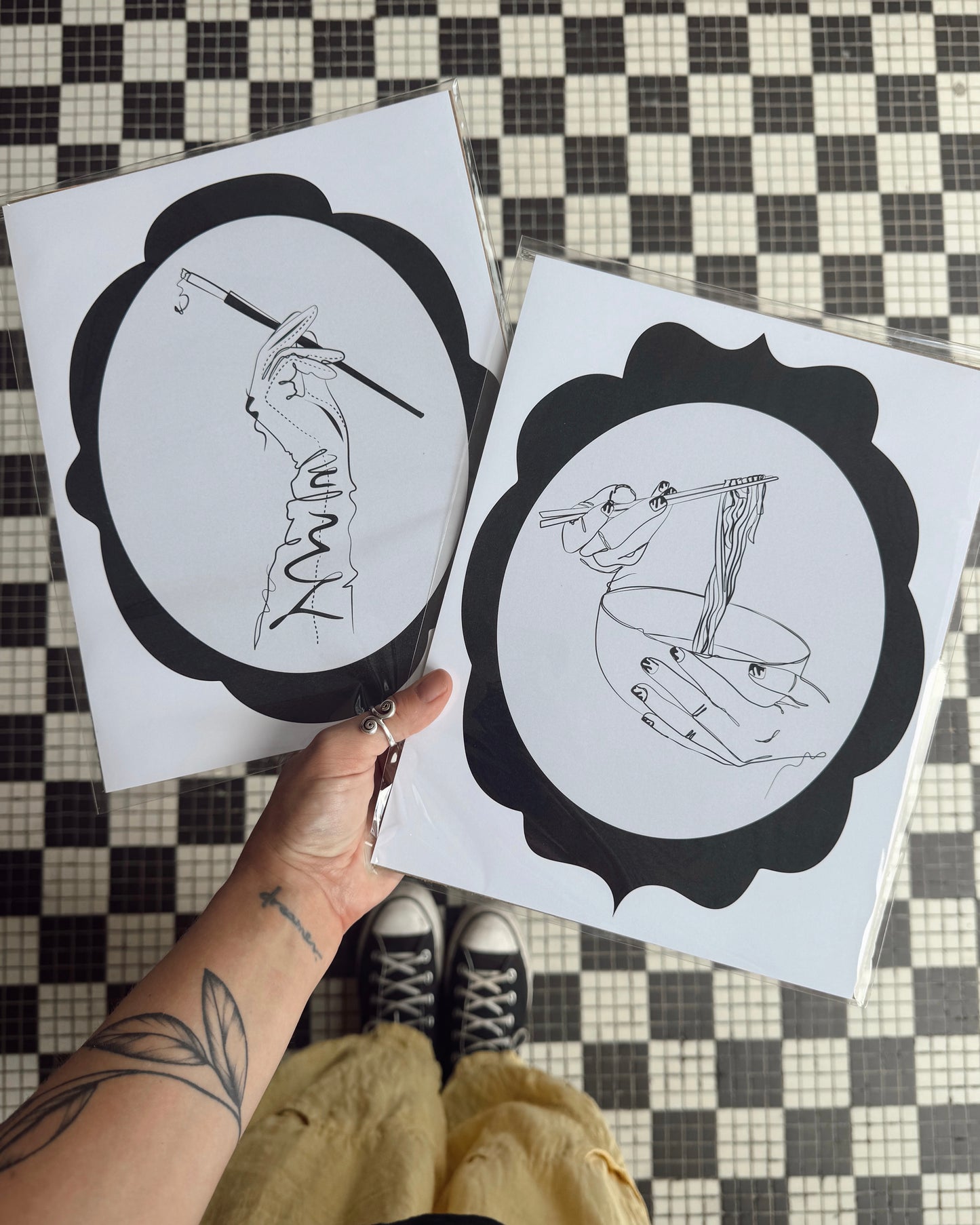 Black & White Frame Doodles