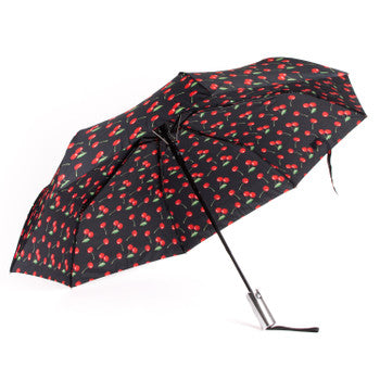 Compact Cherry Folding Umbrella