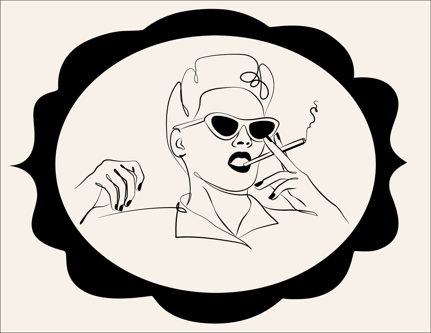 Black & White Frame Doodles
