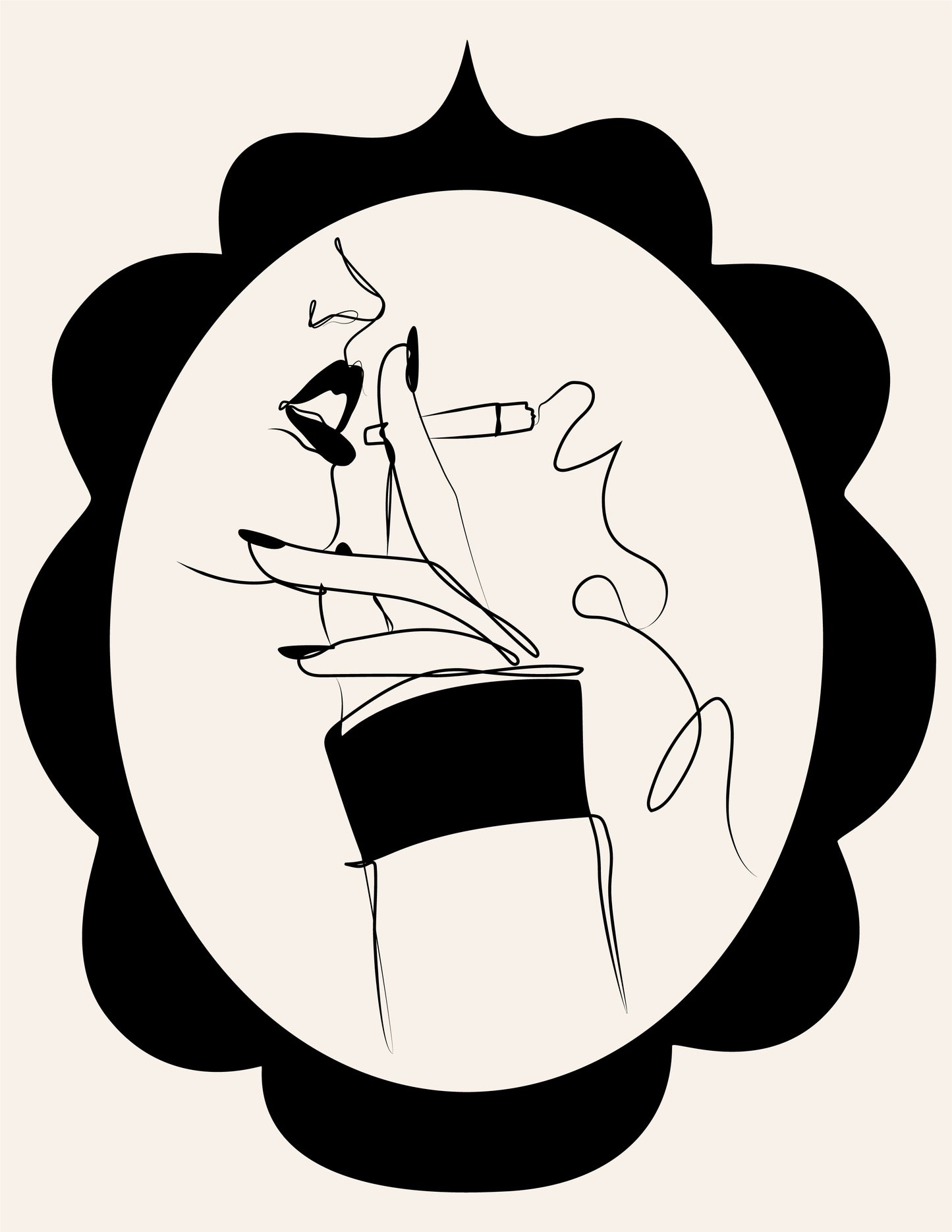Black & White Frame Doodles