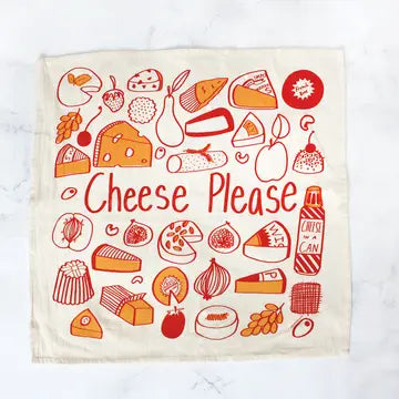 Cheese Please Tea Towel