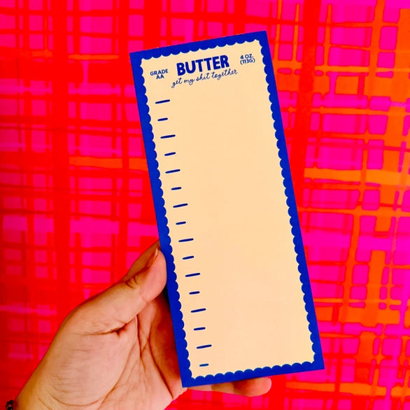 Butter Notepad – The Homebody Collective