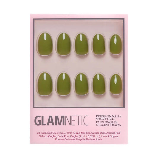 Moss Green Press-On Nails