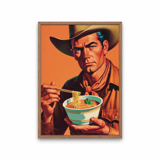 Ramen Cowboy Art Print