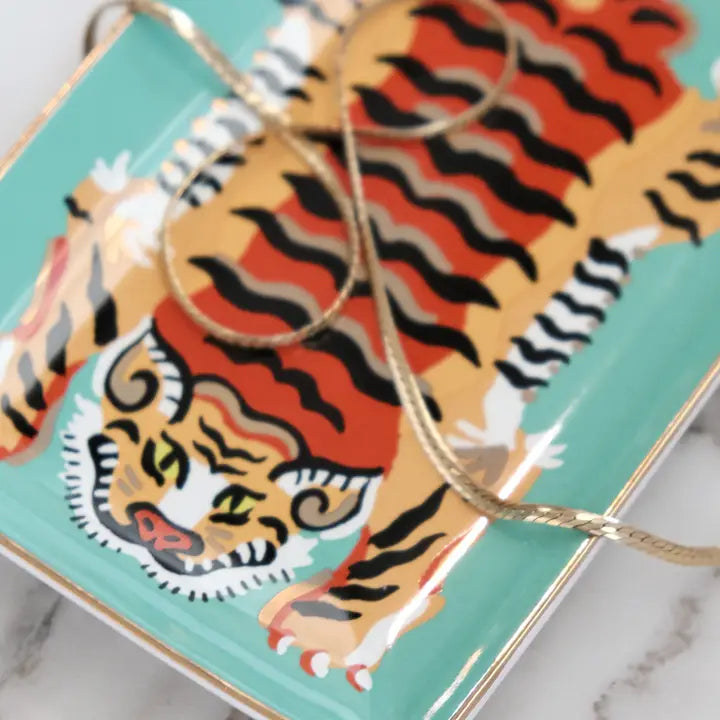 Jade Tiger Trinket Dish