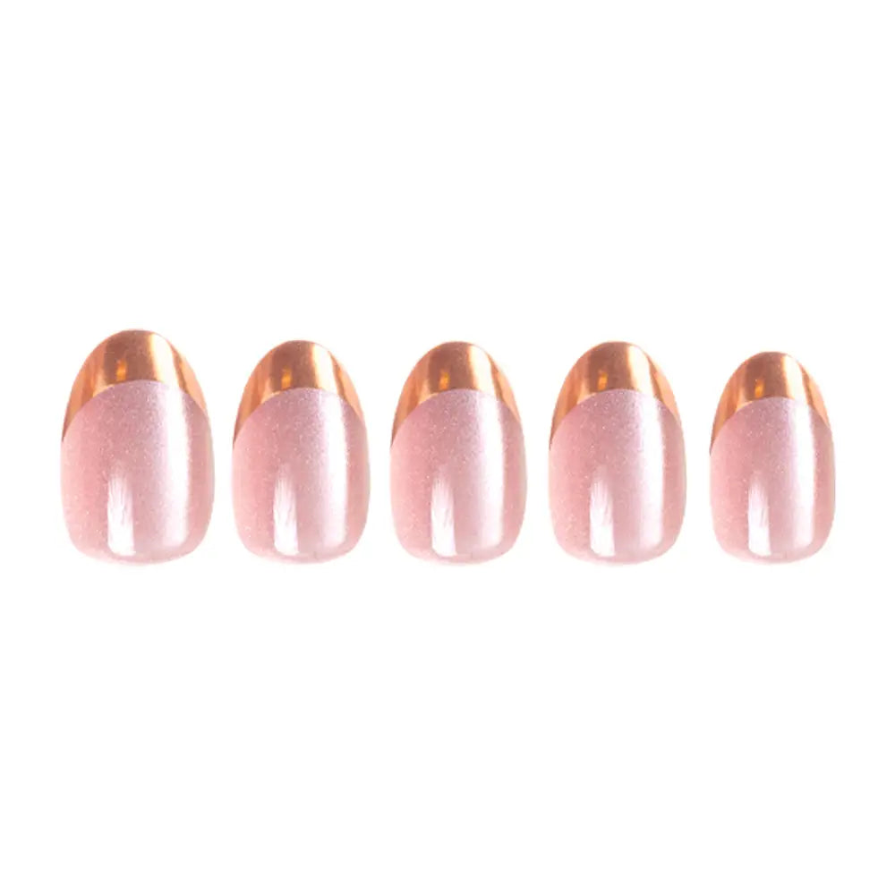 Caramel Apple Bronze Tip Press-On Nails