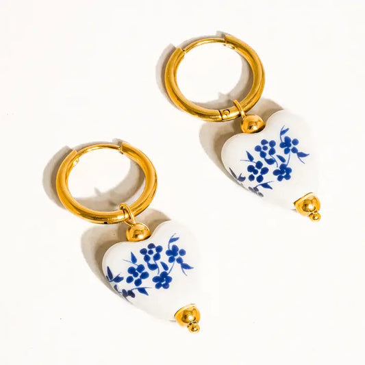 Yun Ceramic Heart Earring