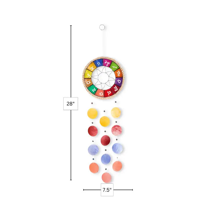 Zodiac Capiz Wind Chimes