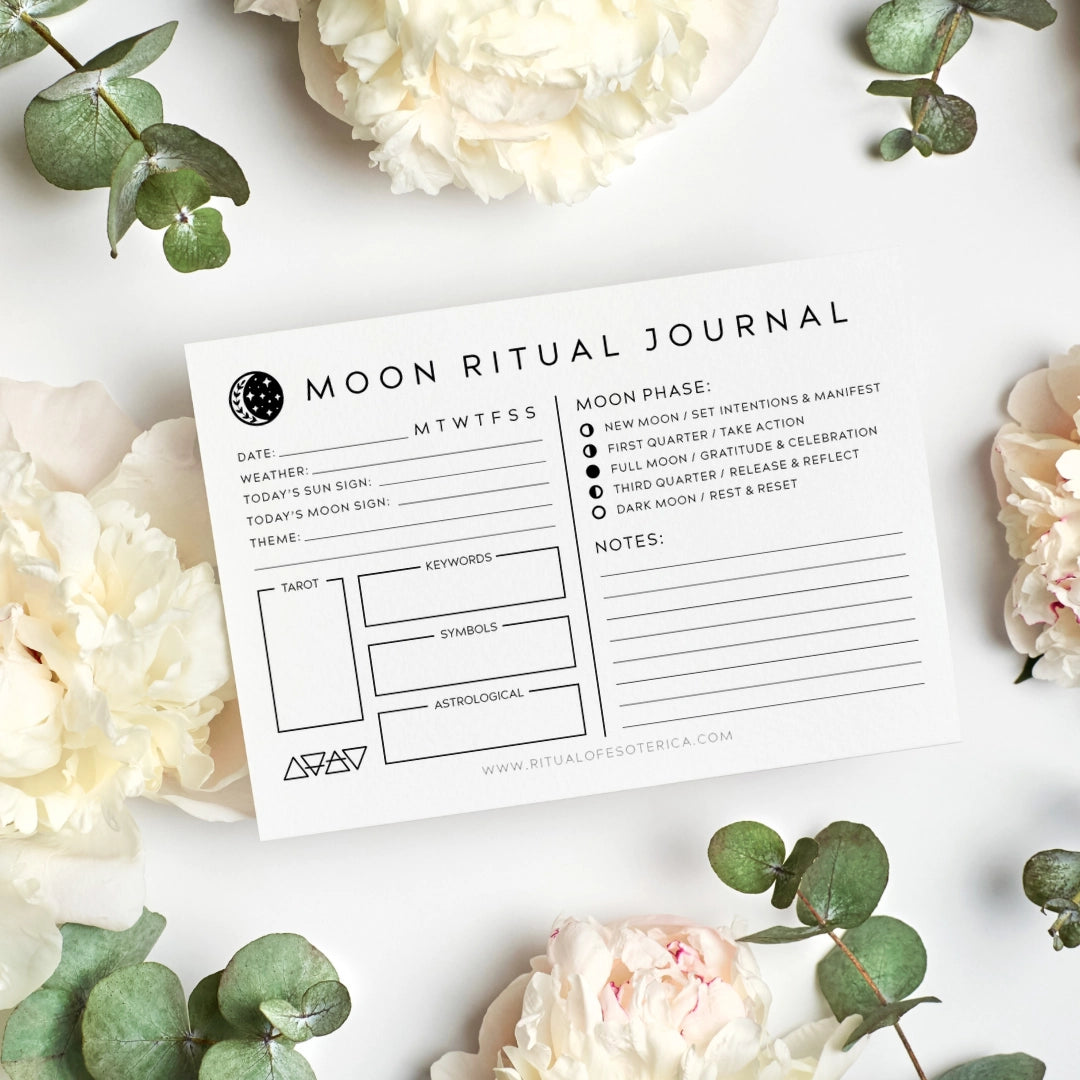 Moon Ritual Journal Notepad