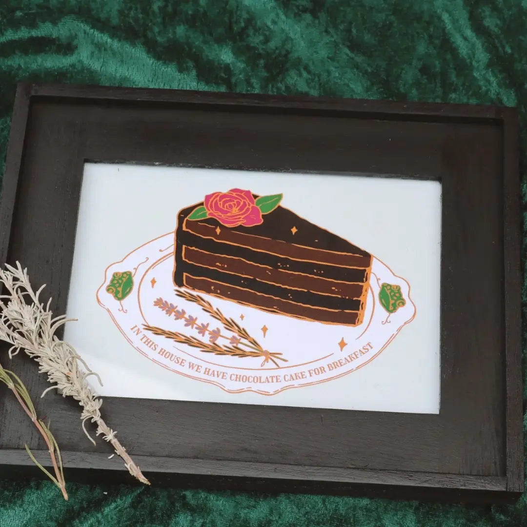 Chocolate Cake For Breakfast Print