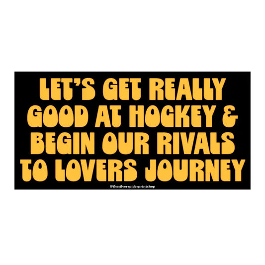 Rivals To Lovers Hockey Romance Smut Bumper Sticker Books