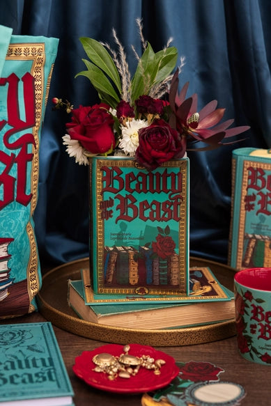 Beauty and the Beast Book Vase