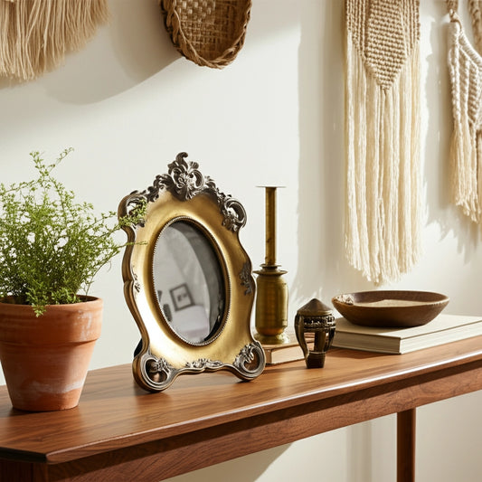 Gold Baroque Oval 4x6 Frame