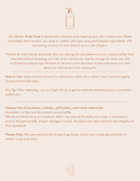 Sea Salt Hand + Body Liquid Soap