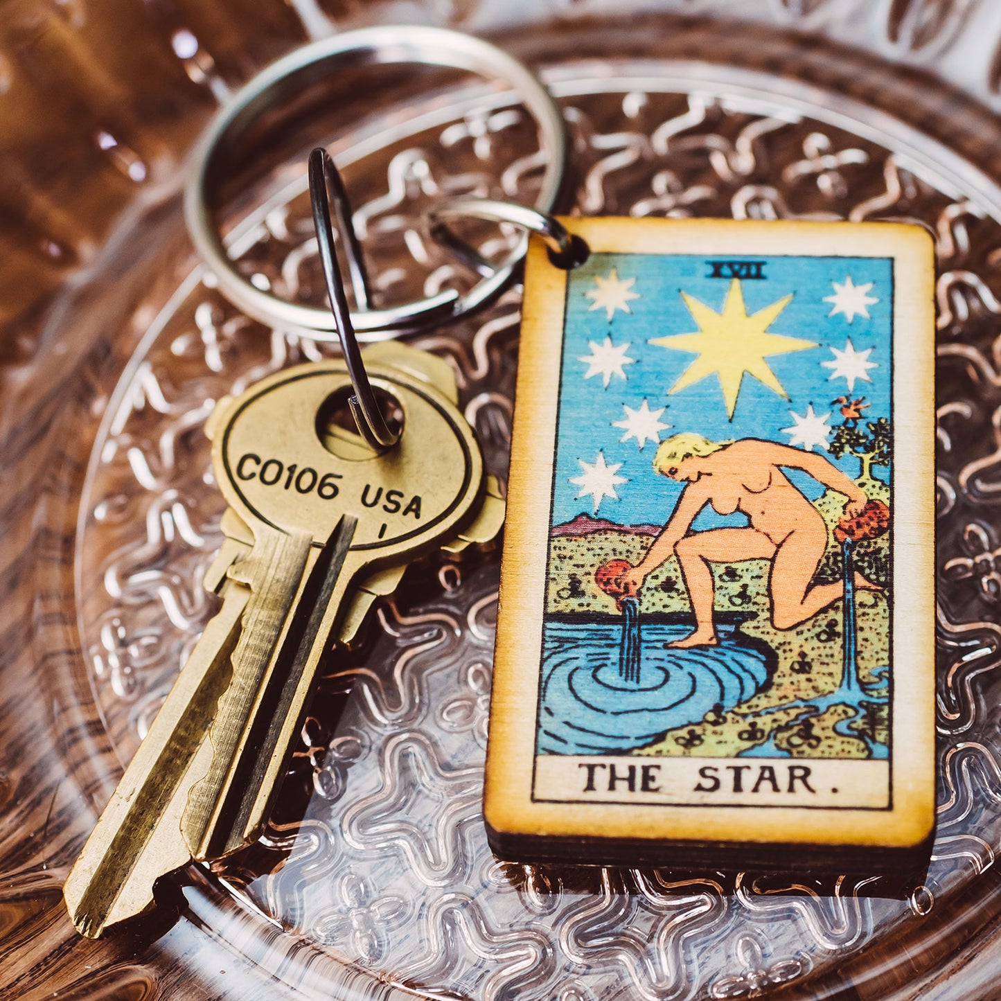 The Star Tarot Keychain