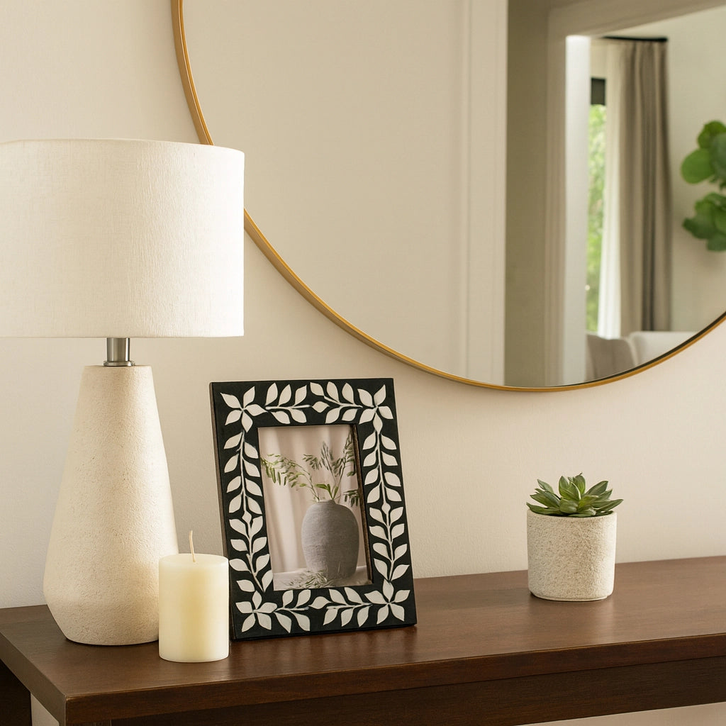 Black Mother of Pearl 4x6 Frame