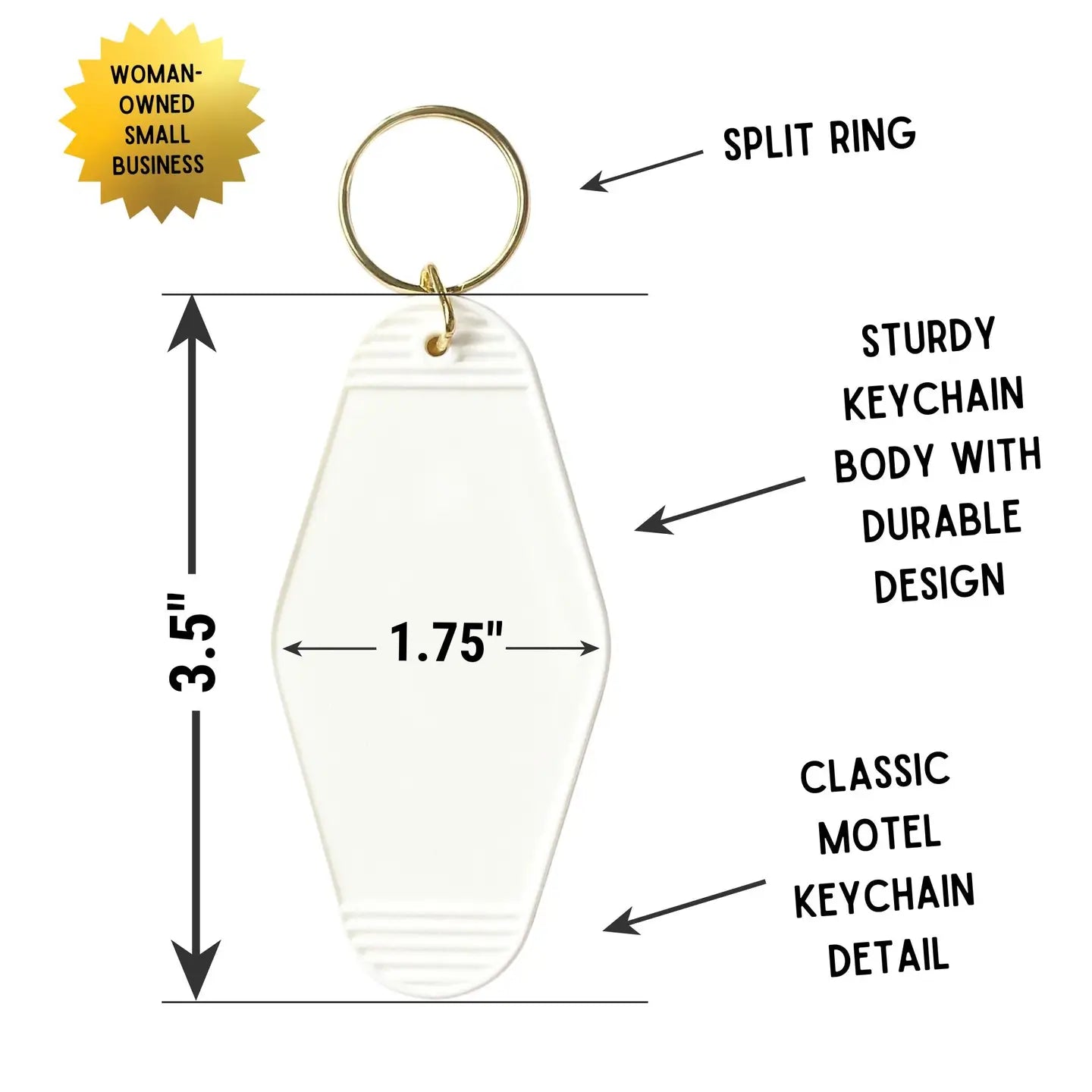 Girls Just Wanna Have Guillotines Motel Style Keychain