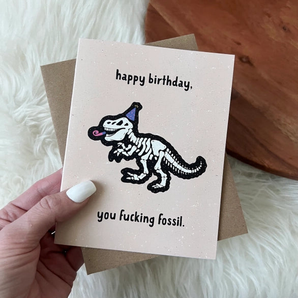 Fossil Birthday Card