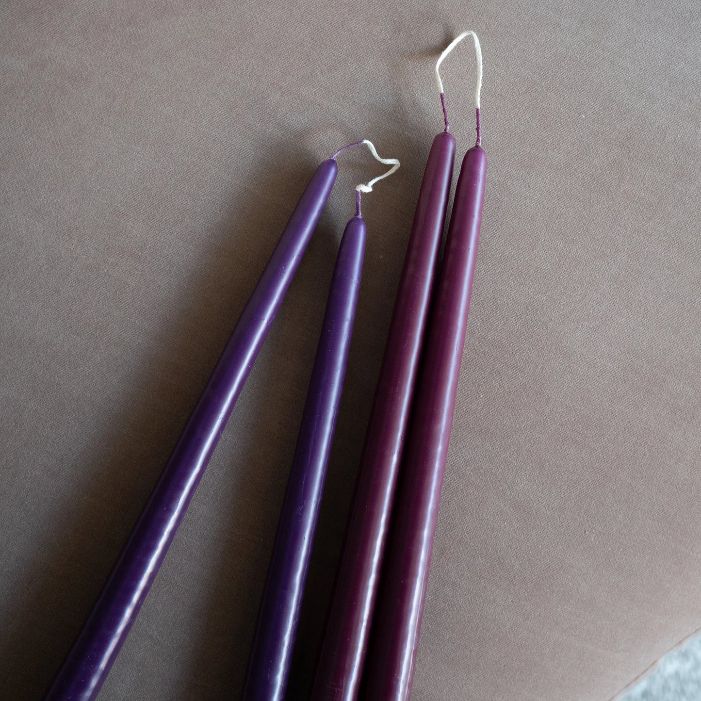 Magenta Taper Candles