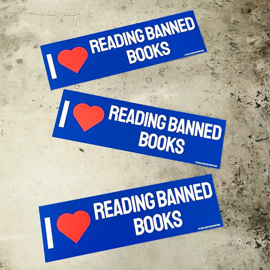 Banned Books Bumper Sticker