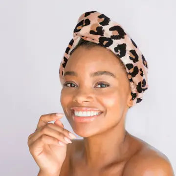 Leopard Quick Dry Hair Towel