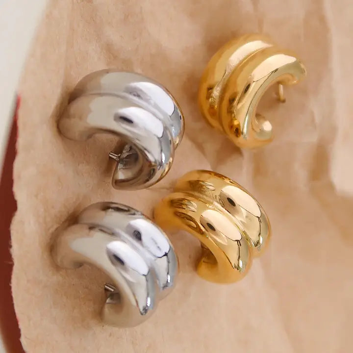 Emma Double C-Hoop Earring