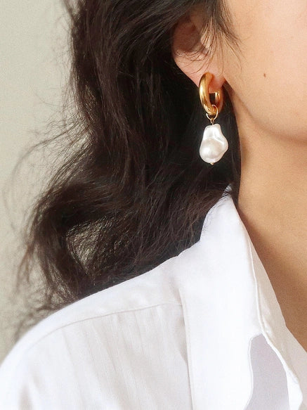 Oceana Large Pearl Earrings