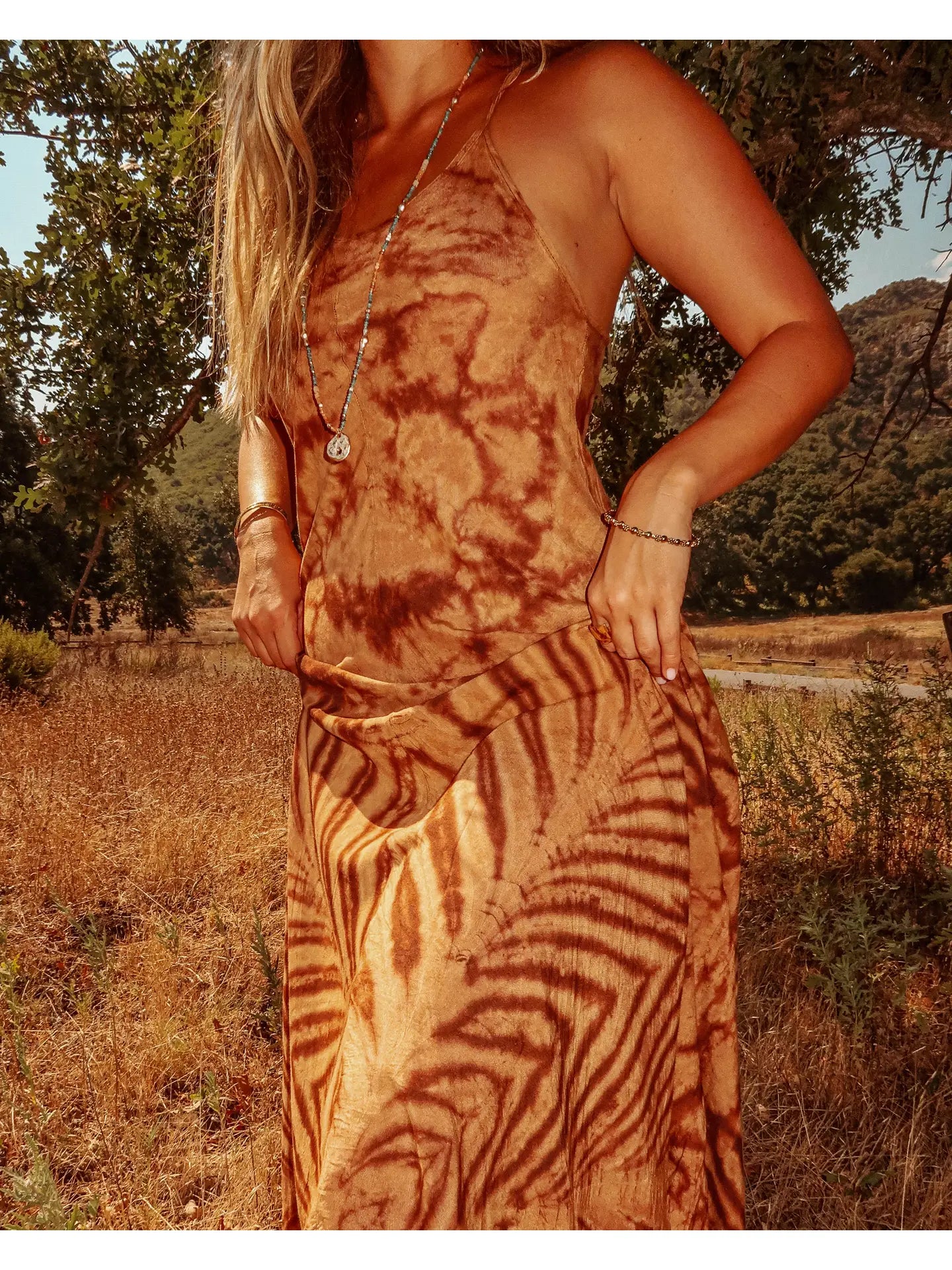 Boho Maxi Tie Dye Dress
