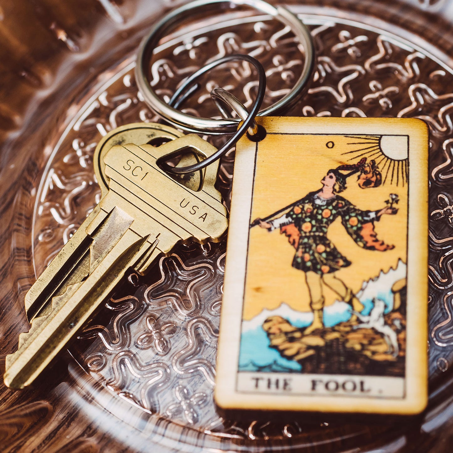 The Fool Tarot Keychain