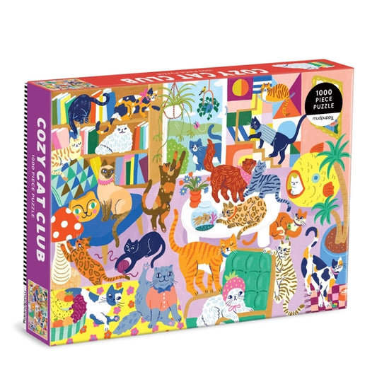 Cozy Cat Club 1000 Piece Puzzle