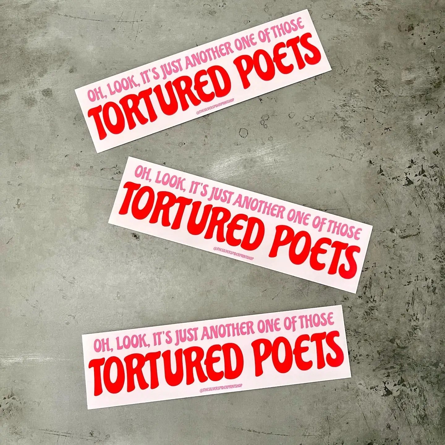 Tortured Poets Bumper Sticker