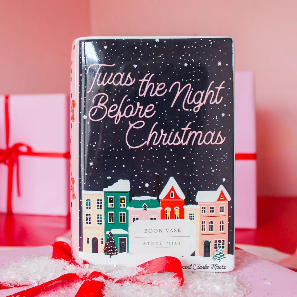 Twas the Night Before Christmas Book Vase